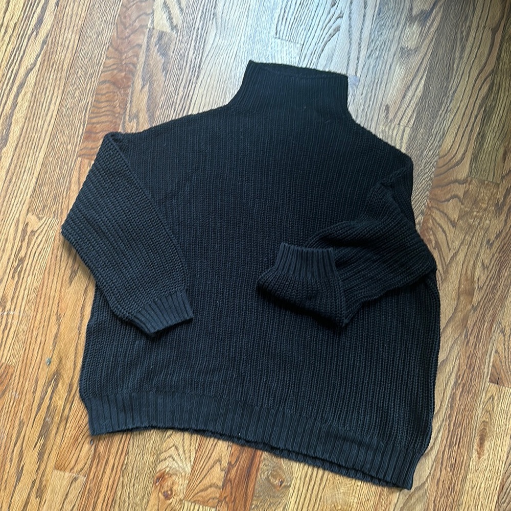 Black Mock neck sweater